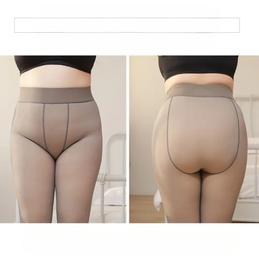 Plus Size Thermal Fleece Lined Tights