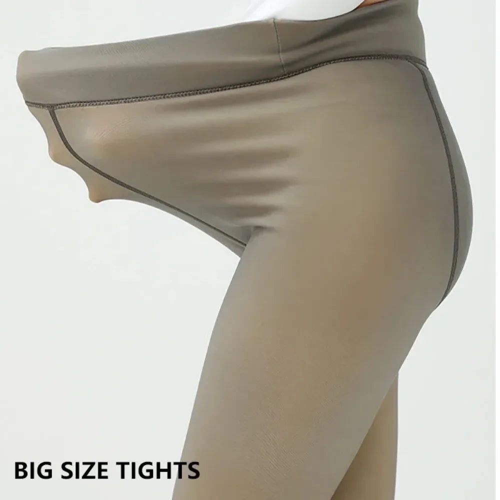 Plus Size Thermal Fleece Lined Tights