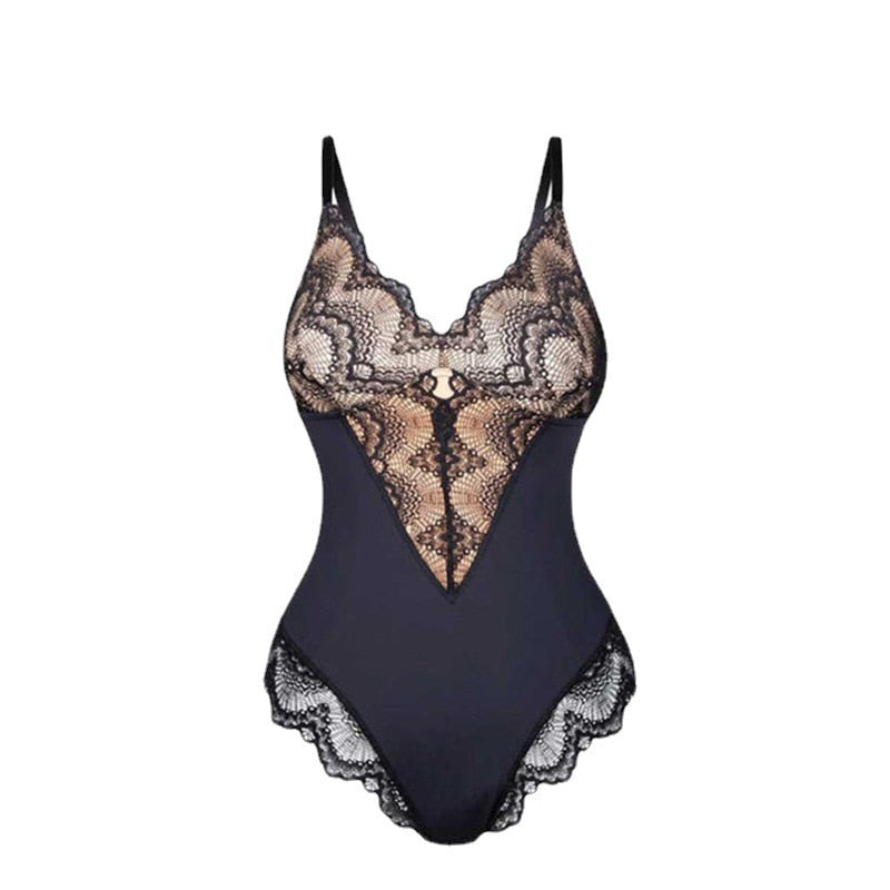 Lace Cinching Bodysuit