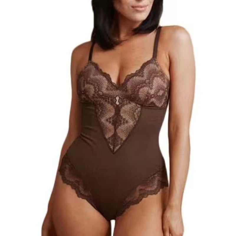 Lace Cinching Bodysuit
