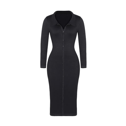 Sculpt Button Down Midi Dress